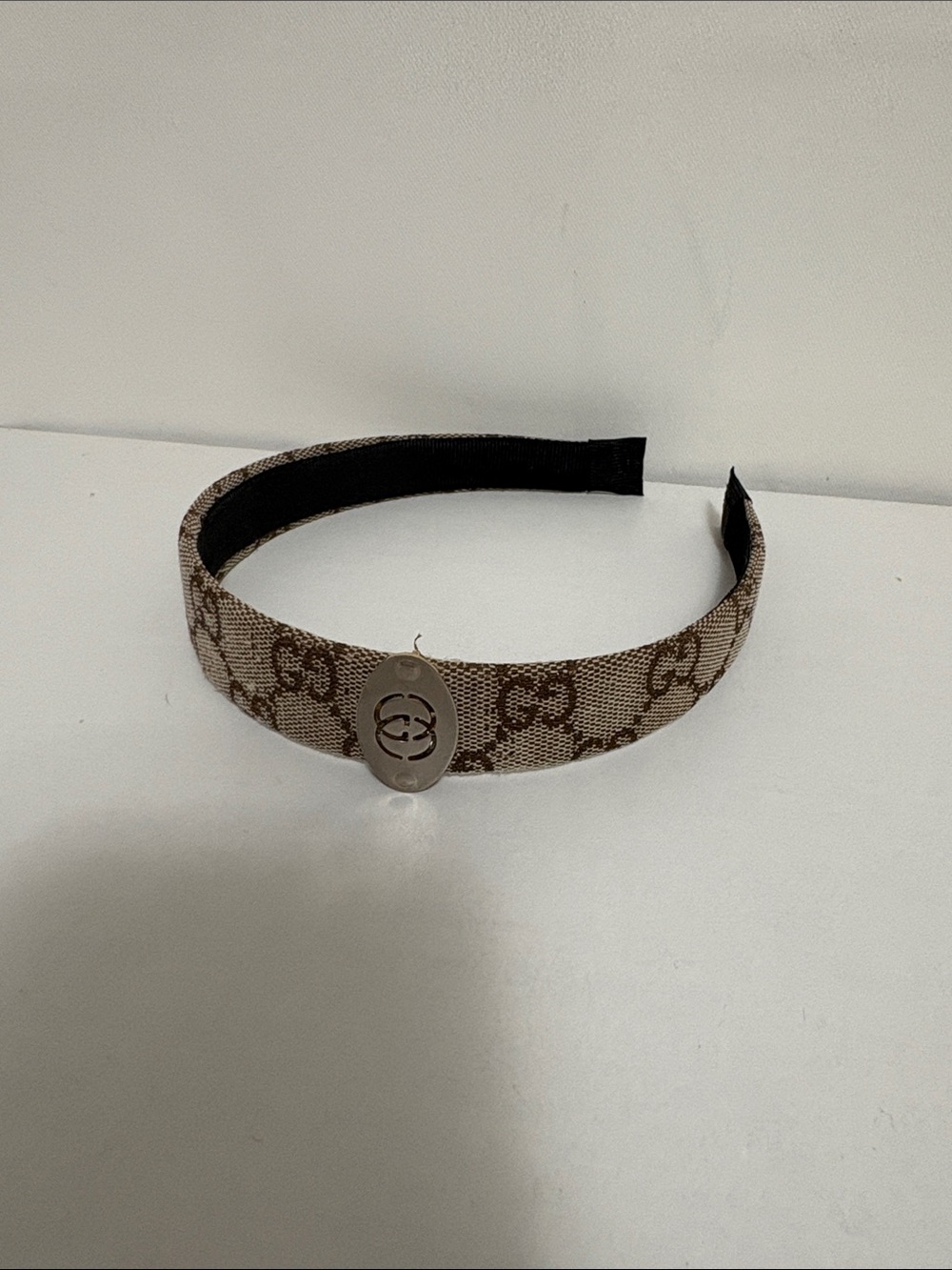Upcycled Gucci Logo Headband